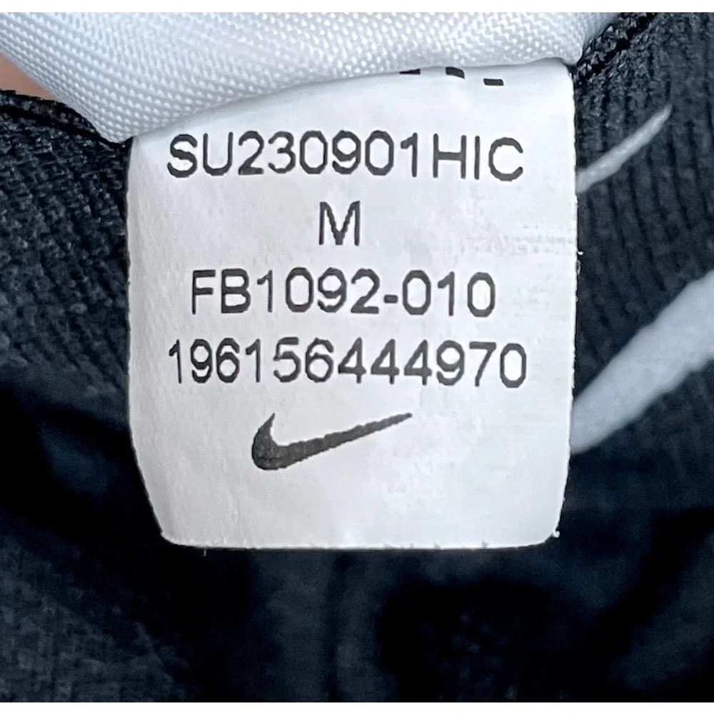 Nike Pro Girls Training Shorts Black Swoosh Logo Waistband FB1092-010 Medium
